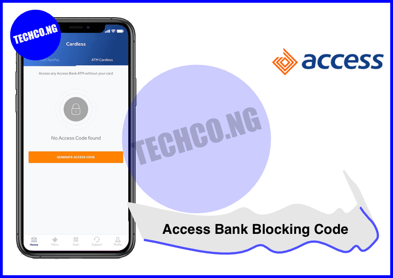 Code to Block Access Bank ATM Card